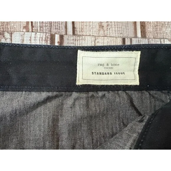 Rag & Bone Standard issue Chinos pants size 34 color Black NWOT made in USA